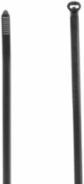 High Performance 7.31 Inch Cable Tie, 50 lb Tensile Strength, Black Nylon