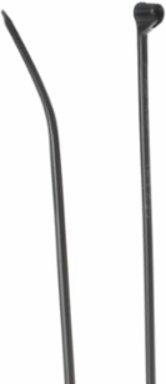 High Performance Black Nylon Cable Tie 30 lb Tensile Strength 11.10 Inch Length