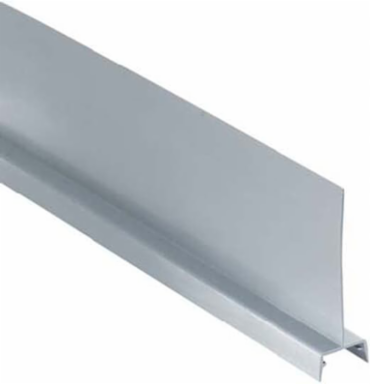 Black Solid Wall Divider, 2 Inch High, Rigid PVC, 6 Foot Lengths