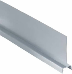 Gray Solid Wall Wiring Duct Divider 4 Inch High Rigid PVC