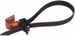 Releasable Cable Tie 6 Inch Nylon 12 Black 200 lb Tensile Strength