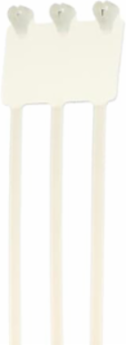 Natural Nylon Identification Cable Tie, 7 Inch, 49 lb Tensile Strength, Triple Strap Configuration