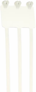 Natural Nylon Identification Cable Tie, 7 Inch, 49 lb Tensile Strength, Triple Strap Configuration