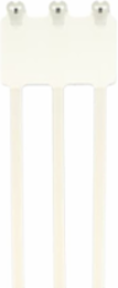 Natural Nylon Identification Cable Tie, 7 Inch, 49 lb Tensile Strength, Triple Strap Configuration