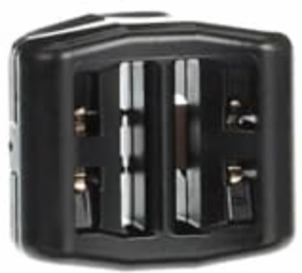 CBL TIE LKG HEAD BLK ACETAL 25PK