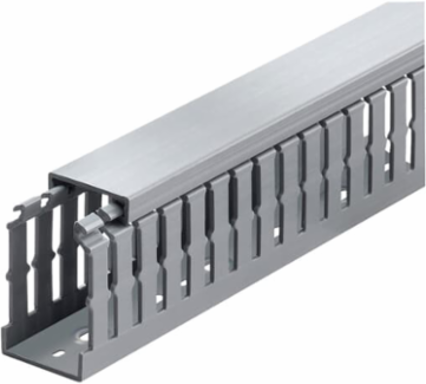 3 Inch x 2 Inch Narrow Slot Gray PVC Wiring Duct