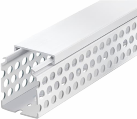 4 Inch x 3 Inch White PVC Round Hole Wiring Duct