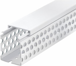 4 Inch x 3 Inch White PVC Round Hole Wiring Duct