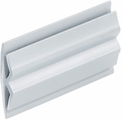 White Joining Strip - Rigid PVC, 1 Foot Length