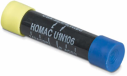Insulated Aluminum Compression Splice 3-1/4 Inch, 2 Conductors, Yellow/Green