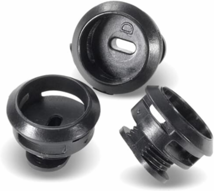 Universal Mounting Clip 0.65 Inch Wide, Polycarbonate, Black
