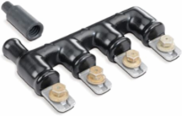 Insulated Bus Connector 3 Terminals 250 kcmil Lugs Aluminum