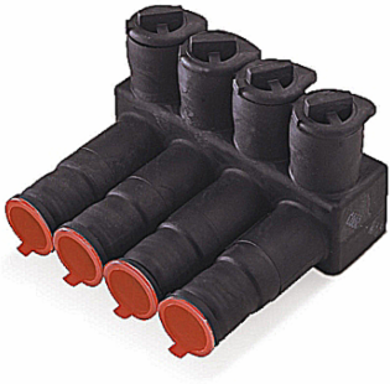 Aluminum Multi-Port Connector 9.4 Inch for Conductors #12 - 350