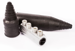 AL MECH SPLICE 2WIRE 2-500 12IN