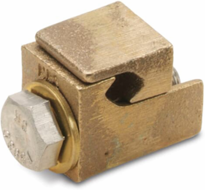 Bronze Parallel Groove Connector for 2 Conductors Wire Range 8 Sol. to 4 Str.