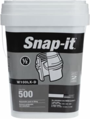 PLASTIC CONNECTOR 1/2 500/BUCKET