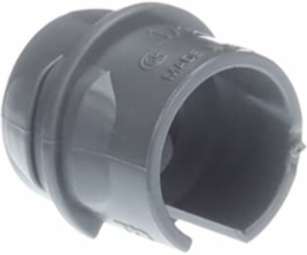 PLASTIC CONN 1/2IN GRY 10BG OF 100