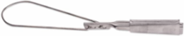 Stainless Steel Wedge Clamp 12 Inch x 2-3/8 Inch for 2-6 Stranded Wires, 1300 lbs Tensile Strength