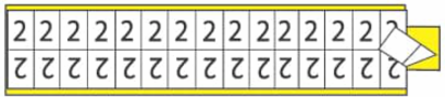 VNYL CLTH IND MKR 9/16X3/4 32/C L 0