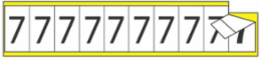 VNYL CTH IND MKR 7/8X1-1/2 10/C L 5