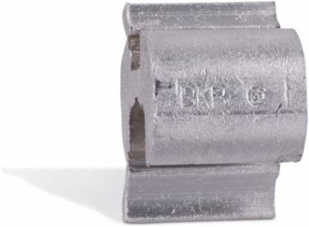 Aluminum H-Type Compression Connector 1/0-4 ACSR, 2/0-3 Str. 1-1/2 Inch Length