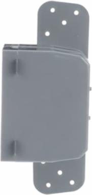 One-Gang Non-Metallic Device Box 18 in³ 3-3/4 Inch Length 4 Cable Entries Gray