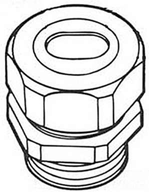 Water-tight Connectors 2 Inch, Die Cast Zinc, External Thread