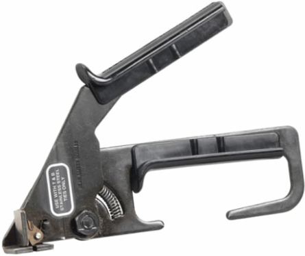 Stainless Steel Cable Tie Installation Tool for 0.5 Inch Ties with Side Cutters