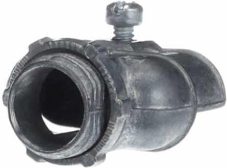 Duplex Clamp Connector 3/8 Inch Zinc Die Cast, Clamping Range 0.13-0.65 Inch