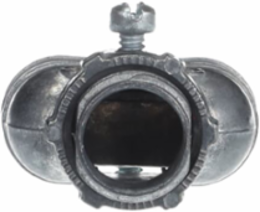 Duplex Clamp Connector 3/8 Inch Zinc Die Cast, Clamping Range 0.13-0.65 Inch