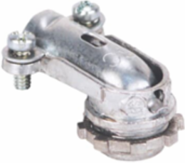 90 Degree Clamp Connector, 3/8 Inch, Zinc Die Cast, Clamping Range 0.40-0.63 Inch