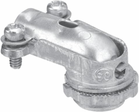 Insulated 90 Degree Clamp Connector, 1 Inch, Zinc Die Cast