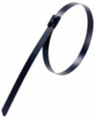 CABLE TIE 100LB 4IN 316SS BLK COAT