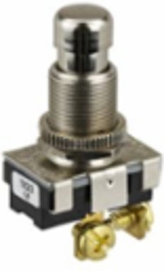 SWITCH PUSH BUTTON ON (OFF) SPST PLUNGER