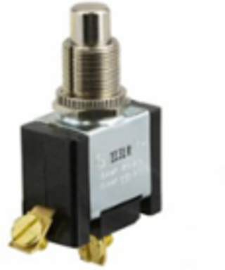 SWITCH PUSH BUTTON ON OFF SPST PLUNGER 1