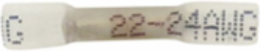 BUTT SPLICE CRIMP/SHRINK 24-22 25PK