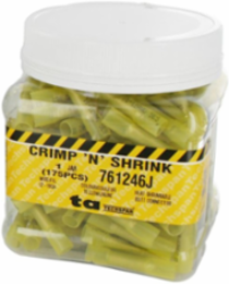 BUTT SPLICE CRIMP/SHRINK 12-10GA 175/JAR