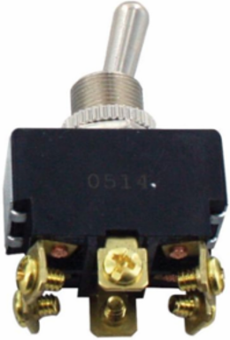 SWITCH TOG MD ON/OFF/ON 6-SCREW CHR HAN