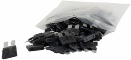 FUSE BLADE STANDARD 1AMP BLACK 100PK