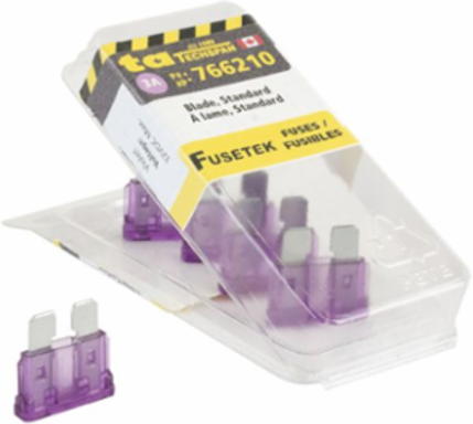 FUSE BLADE STANDARD 3AMP VIOLET 5PK