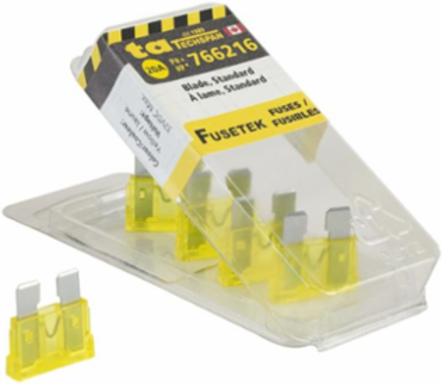 FUSE BLADE STANDARD 20AMP YELLOW 5PK