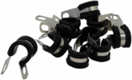 CLAMP STEEL RUBBER-INSUL 1/2"W X 1/2"ID 100PK