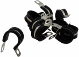 CLAMP STEEL RUBBER-INSUL 1/2"W X 3/4"ID 10PK