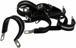 CLAMP STEEL RUBBER-INSUL 1/2"W X 1-1/4"ID 10PK