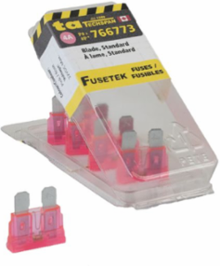 FUSE BLADE LED STANDARD 4AMP PINK 5PK