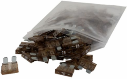 FUSE BLADE LED STANDARD 7.5AMP BROWN 100PK