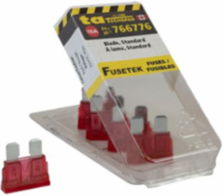 FUSE BLADE LED STANDARD 10AMP RED 5PK