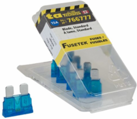 FUSE BLADE LED STANDARD 15AMP BLUE 5PK