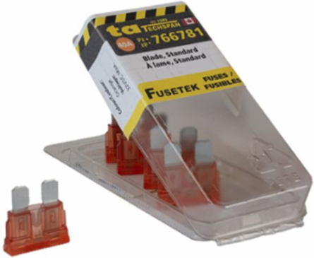 FUSE BLADE LED STANDARD 40AMP ORANGE 5PK