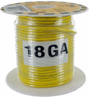 WIRE TEW 18GA YELLOW 30M [98FT